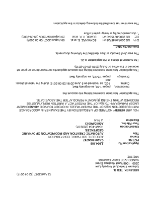 Document de brevet canadien 2804188. Poursuite-Amendment 20161212. Image 1 de 4