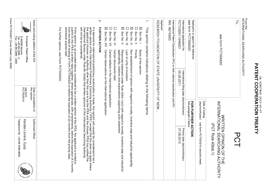 Document de brevet canadien 2807806. PCT 20130207. Image 2 de 12