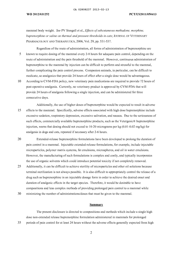 Document de brevet canadien 2808237. Description 20121213. Image 2 de 23