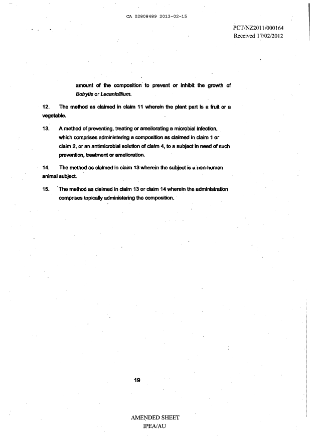 Canadian Patent Document 2808489. Claims 20130215. Image 4 of 4