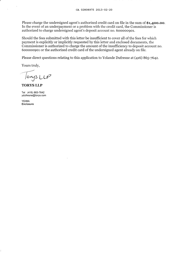 Document de brevet canadien 2808975. Cession 20130220. Image 2 de 8
