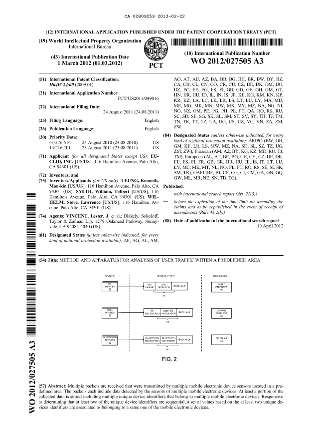 Document de brevet canadien 2809259. Abrégé 20130222. Image 1 de 1