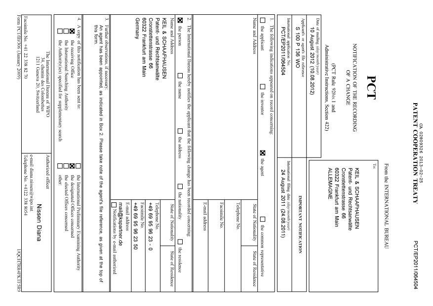 Document de brevet canadien 2809326. PCT 20130225. Image 1 de 26