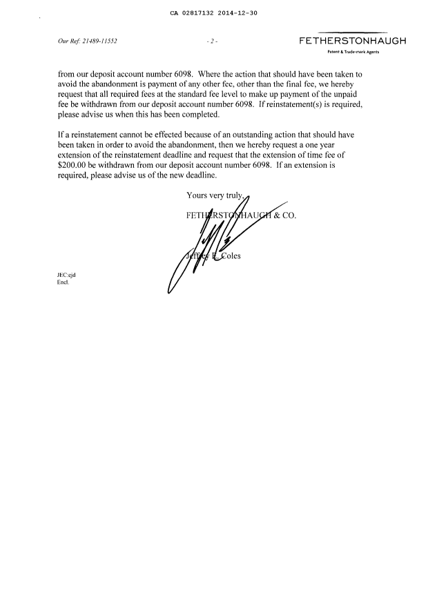 Document de brevet canadien 2817132. Poursuite-Amendment 20141230. Image 2 de 2