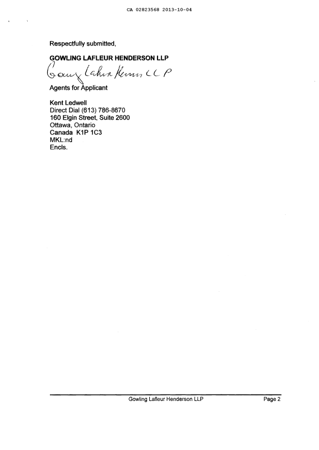 Canadian Patent Document 2823568. Prosecution-Amendment 20131004. Image 2 of 3