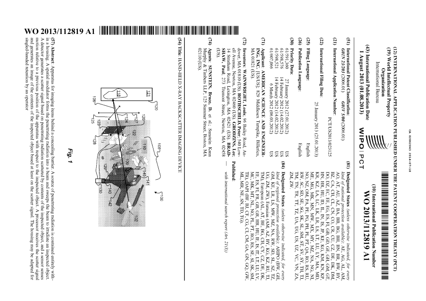 Document de brevet canadien 2862043. Abrégé 20140718. Image 1 de 1