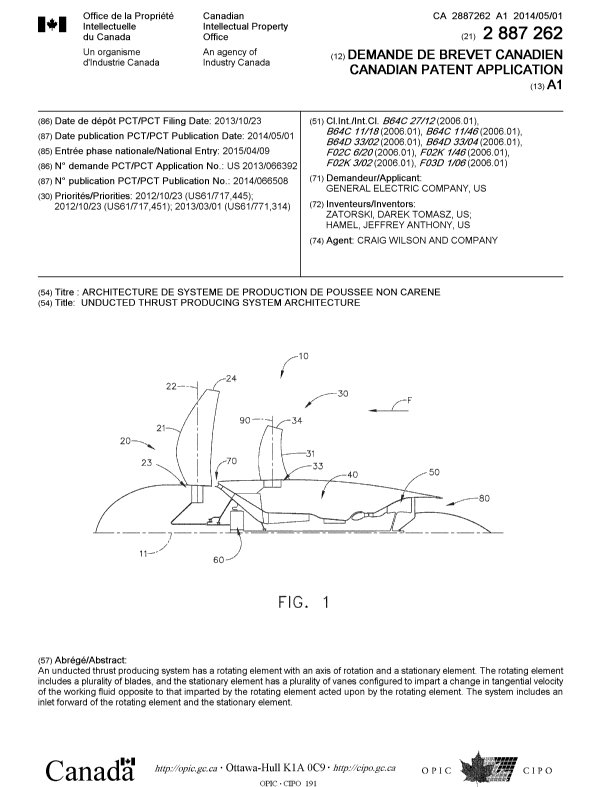 Canadian Patent Document 2887262. Cover Page 20150420. Image 1 of 1