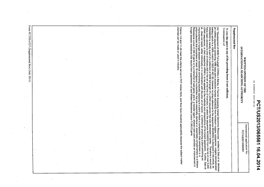 Document de brevet canadien 2888264. PCT 20141216. Image 16 de 16