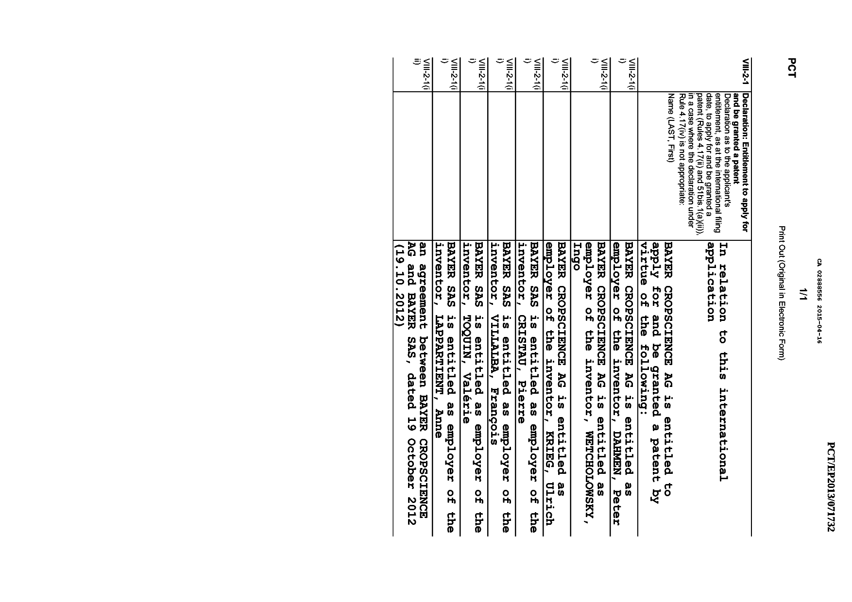 Document de brevet canadien 2888556. PCT 20141216. Image 11 de 11