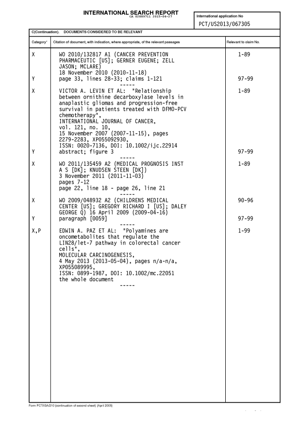 Document de brevet canadien 2889711. PCT 20141227. Image 2 de 3