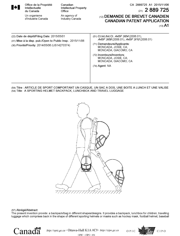 Document de brevet canadien 2889725. Page couverture 20151117. Image 1 de 2