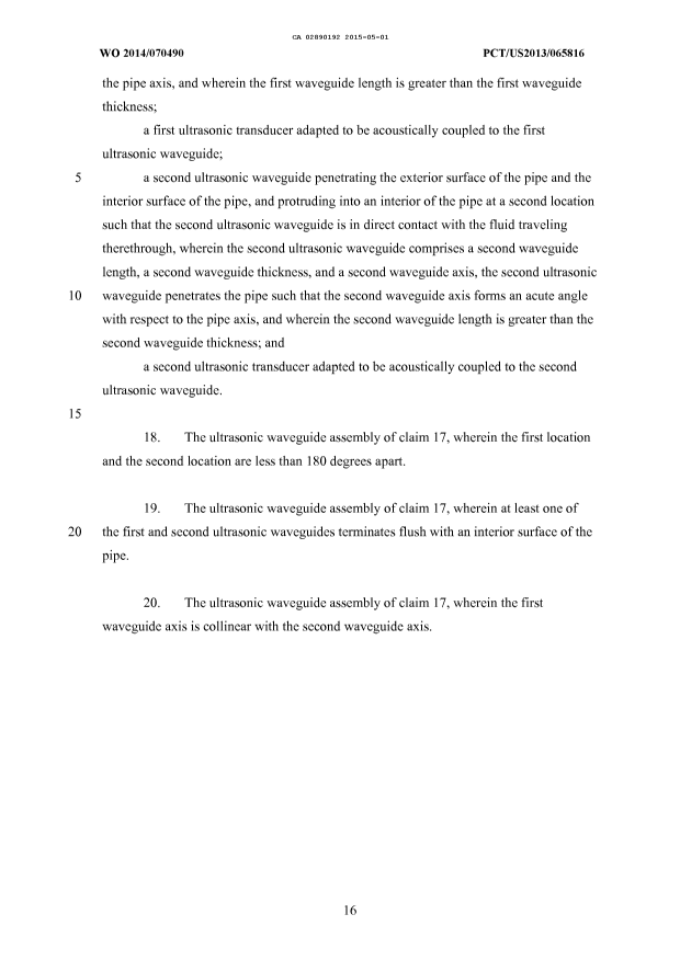 Document de brevet canadien 2890192. Revendications 20141201. Image 4 de 4
