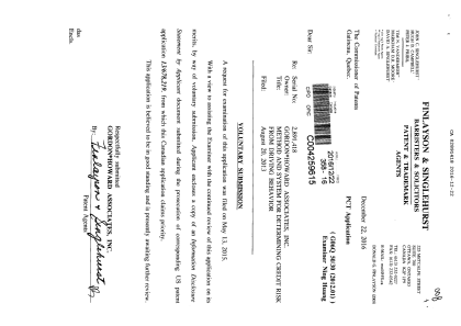 Document de brevet canadien 2891418. Poursuite-Amendment 20151222. Image 1 de 1