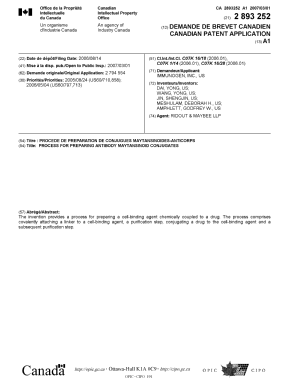 Document de brevet canadien 2893252. Page couverture 20141229. Image 1 de 1