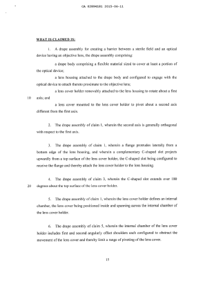 Document de brevet canadien 2894181. Revendications 20141211. Image 1 de 2