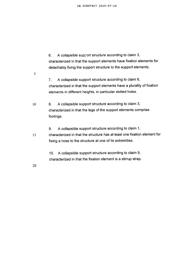 Document de brevet canadien 2897427. Revendications 20150716. Image 2 de 2