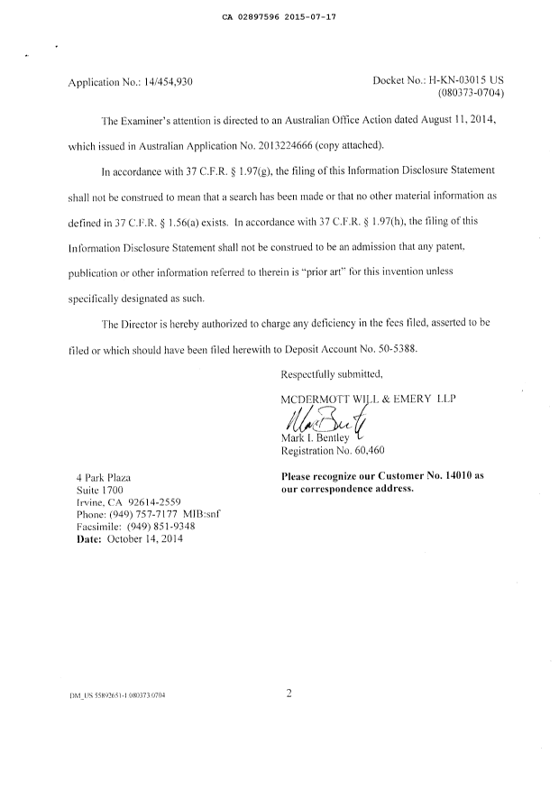 Canadian Patent Document 2897596. Prosecution-Amendment 20150717. Image 2 of 2
