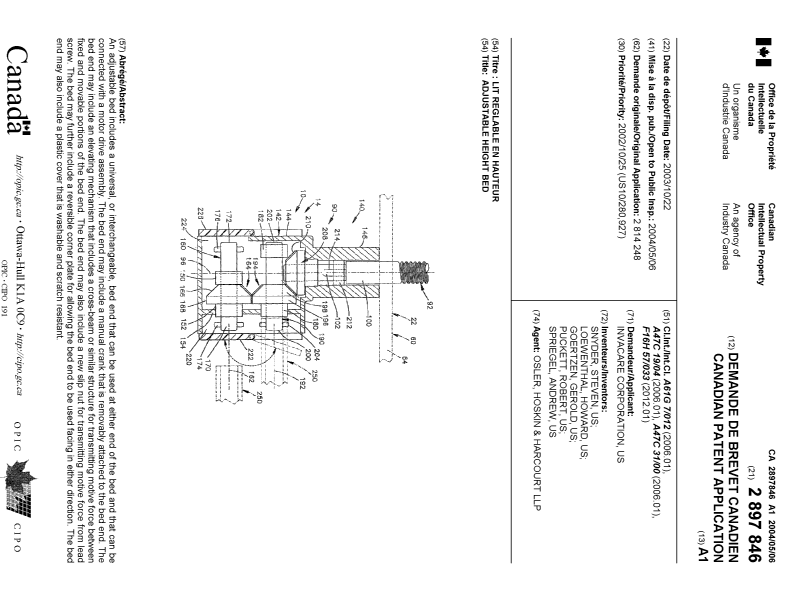 Document de brevet canadien 2897846. Page couverture 20141203. Image 1 de 1