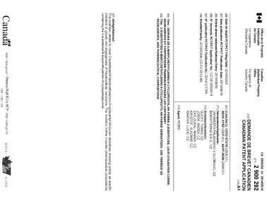 Canadian Patent Document 2900292. Cover Page 20150826. Image 1 of 2