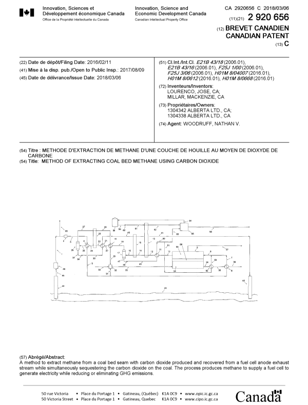 Document de brevet canadien 2920656. Page couverture 20180213. Image 1 de 1