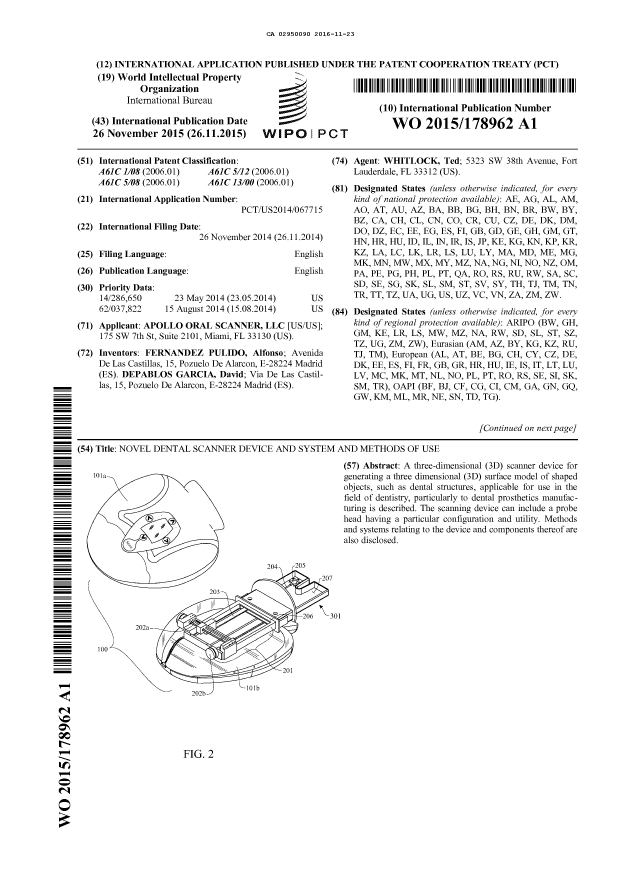 Canadian Patent Document 2950090. Abstract 20151223. Image 1 of 2