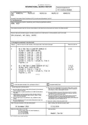 Document de brevet canadien 2998536. Rapport de recherche internationale 20180312. Image 1 de 2